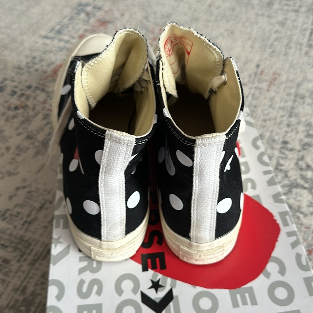 Come Des Garçons Play XConverse collaboration sneakers men’s size 10 , w… - Picture 5 of 10